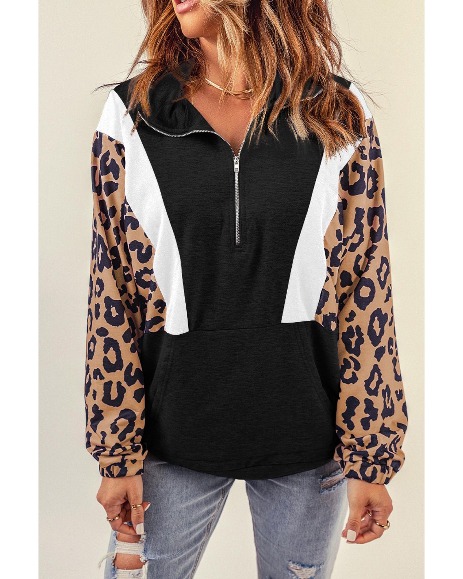 Leopard Pullover Sweatshirt - 2XL