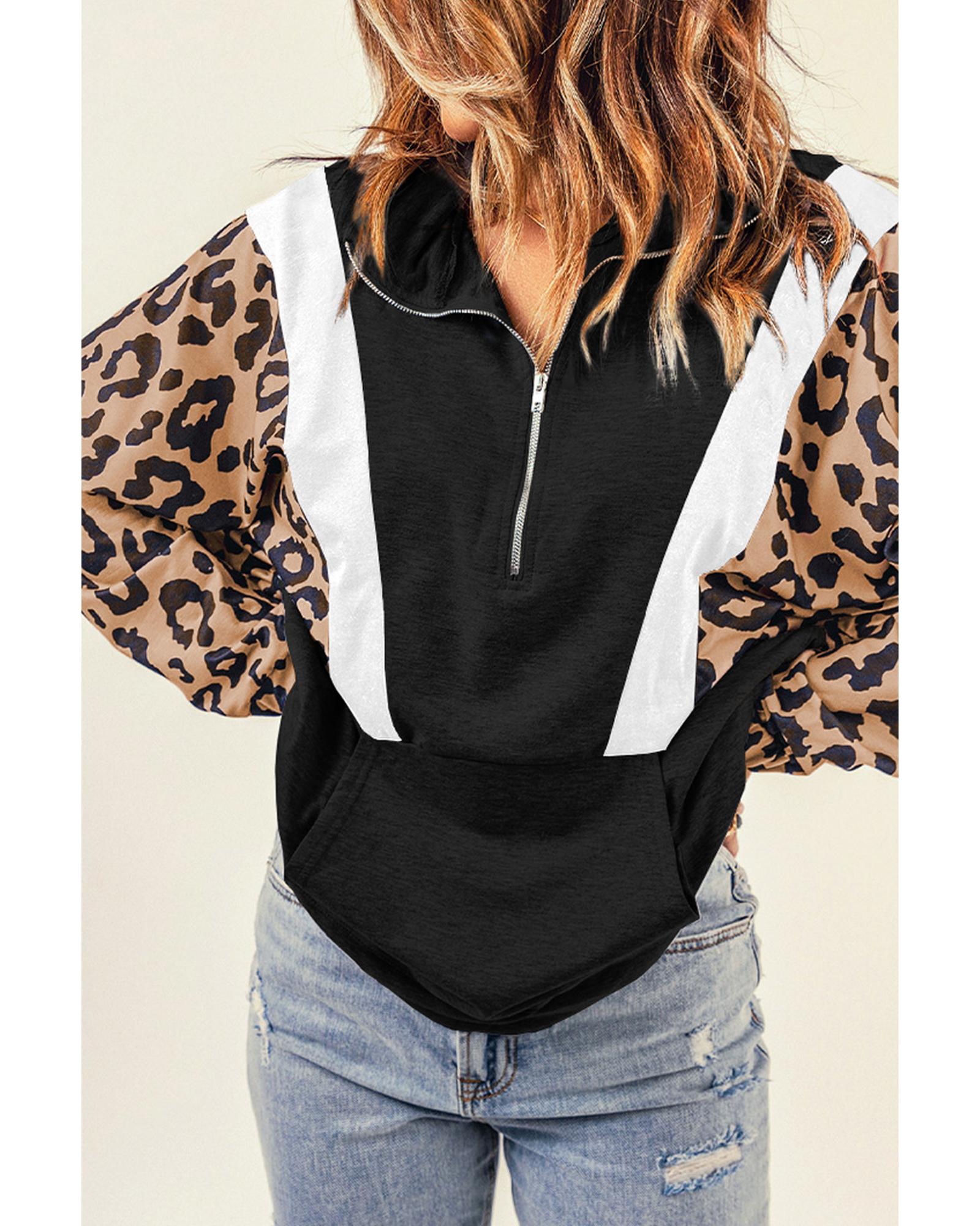 Leopard Pullover Sweatshirt - 2XL