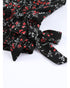 Floral Ruffled Crop Top and Maxi Skirt Set - XL