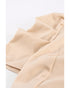 Knotted High Waist Short Sleeve Jumpsuit - L