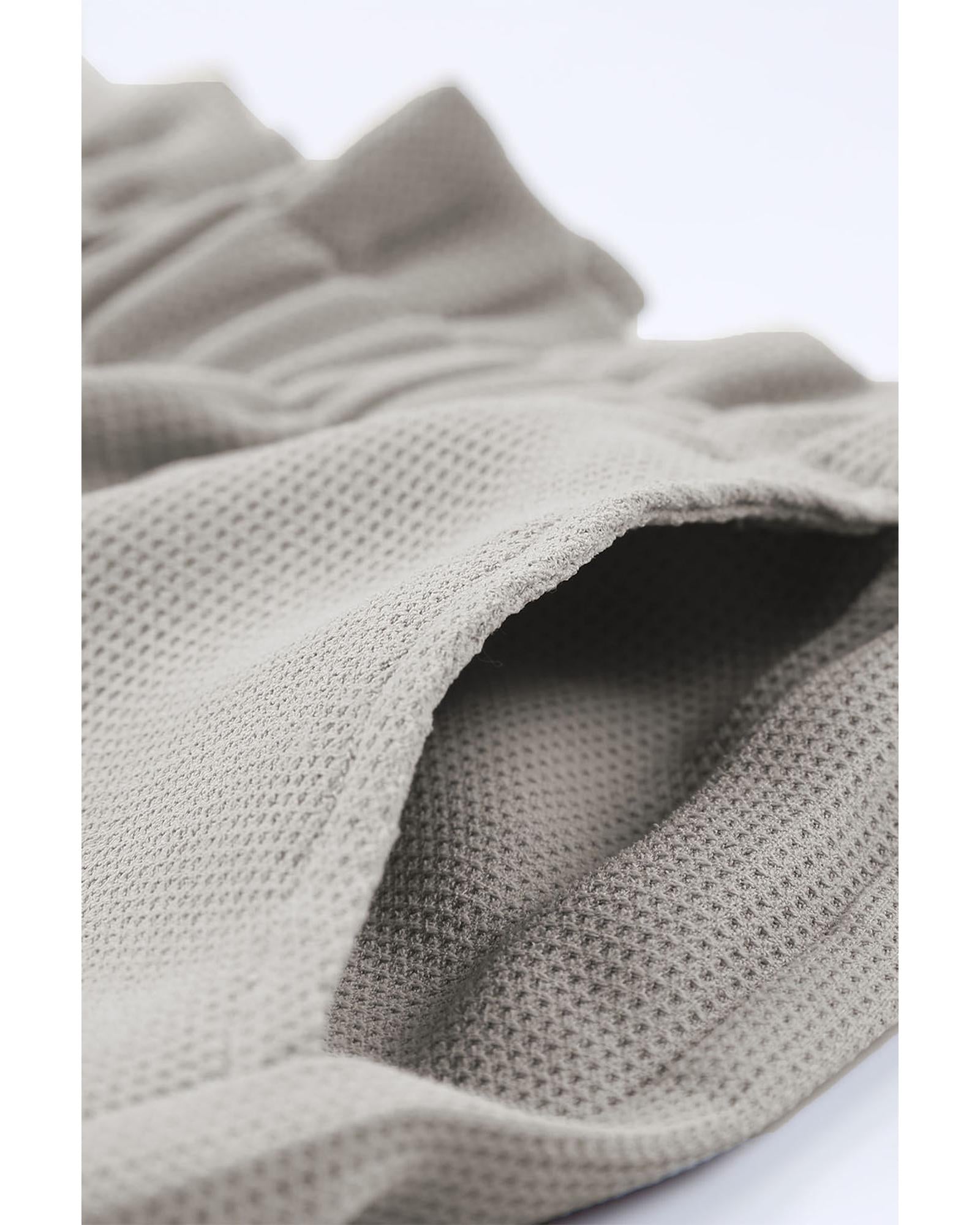 Linen Mix Paper Bag Shorts - XL