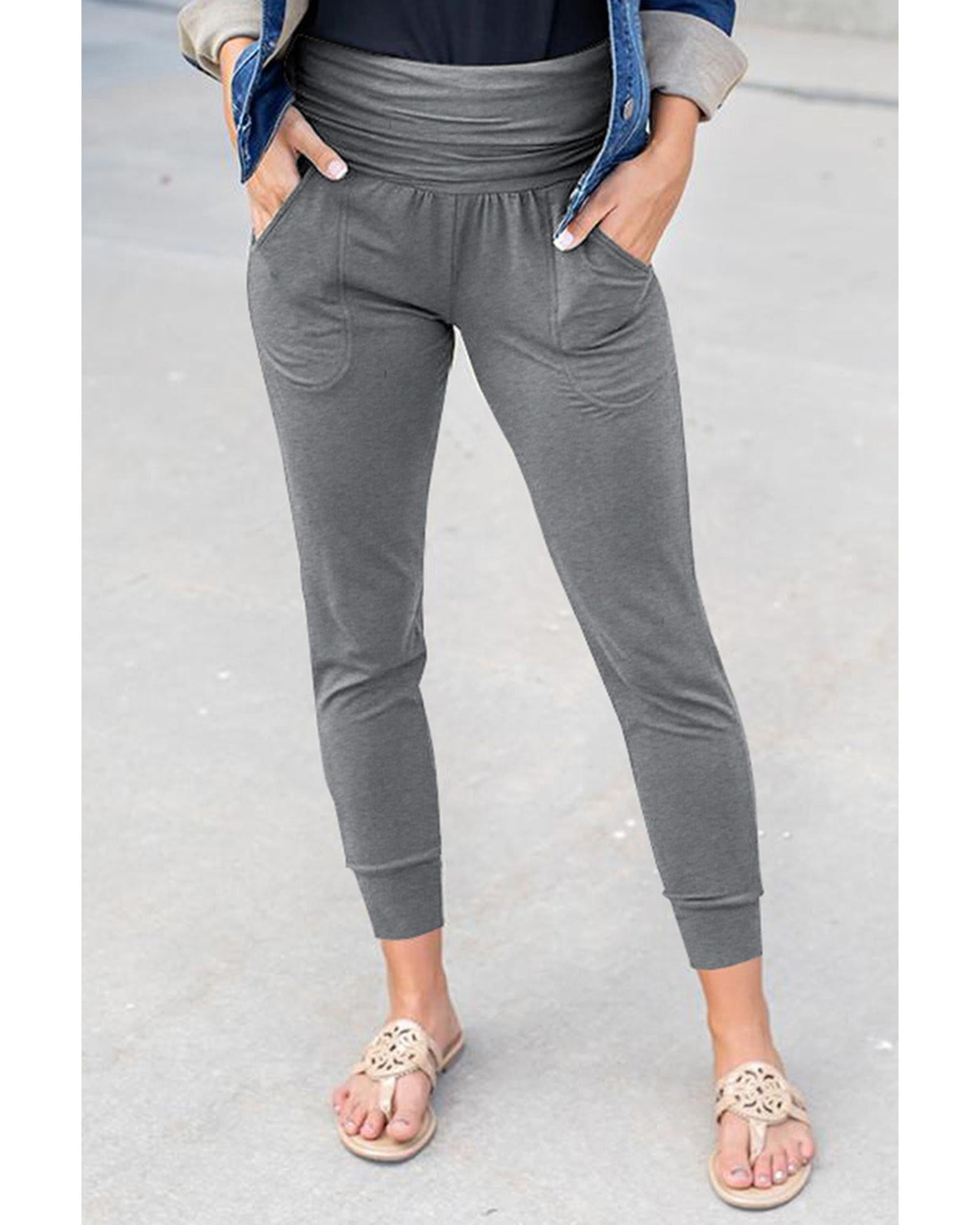 Pleated Pocket Leggings - M