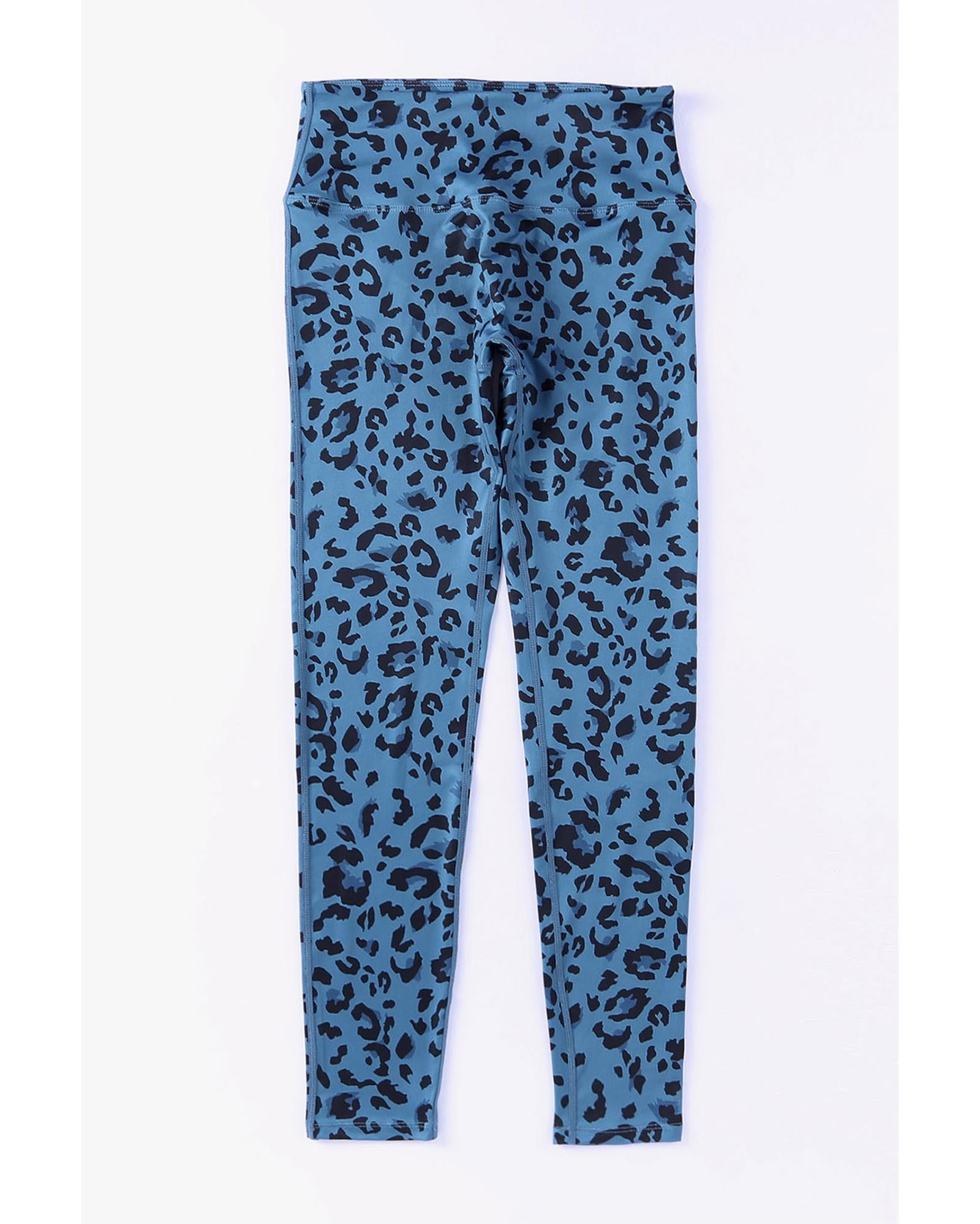 Leopard Print Active Leggings - L