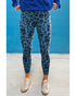 Leopard Print Active Leggings - L