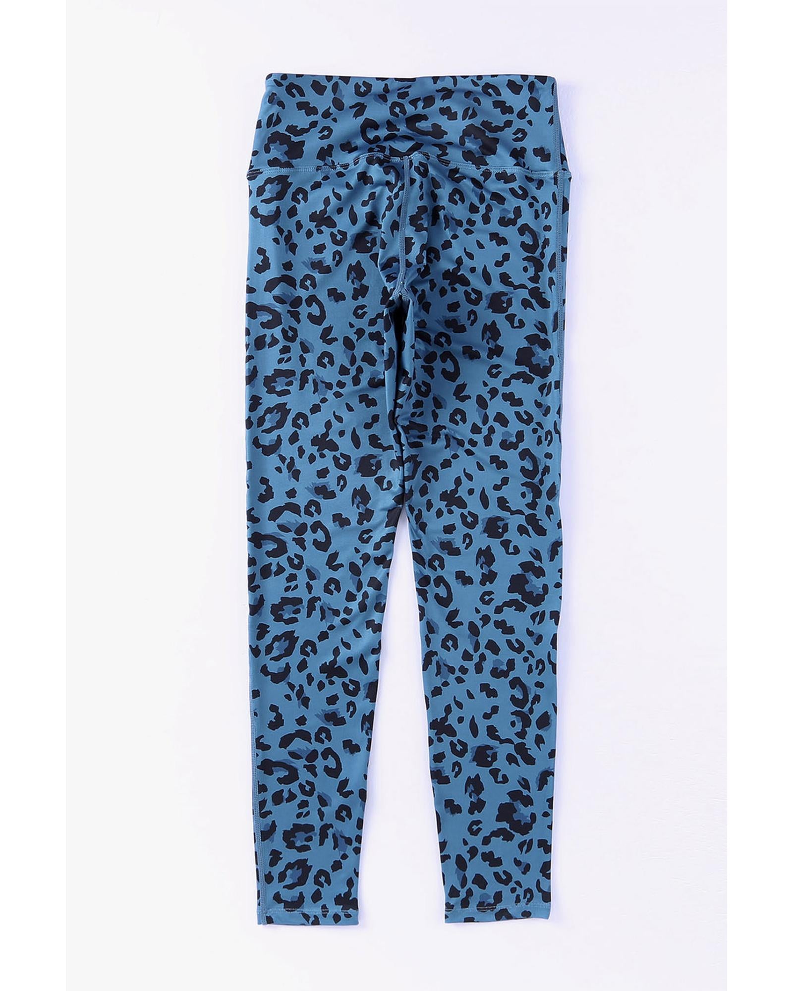 Leopard Print Active Leggings - L