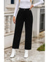 High Waist Straight Leg Pants - 8 US