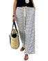 Striped Wide Leg Pants - L