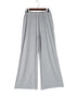 High Waist Wide Leg Pants with Side Slits - L