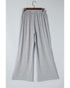 High Waist Wide Leg Pants with Side Slits - L