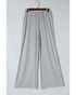 High Waist Wide Leg Pants with Side Slits - L