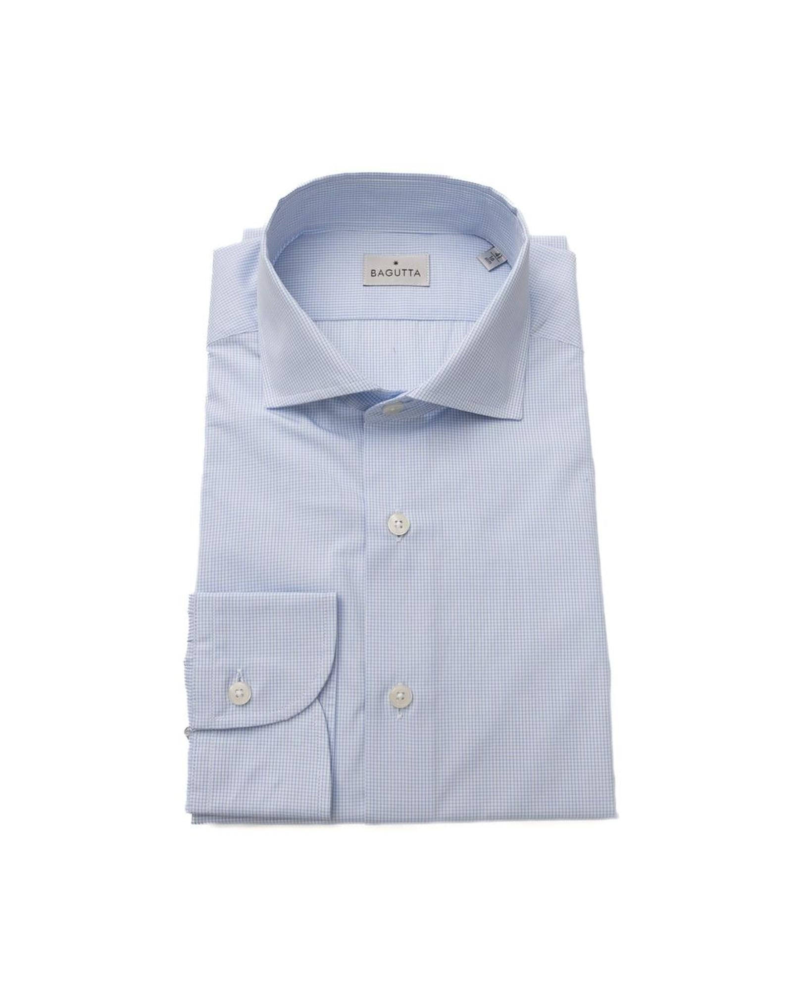 Men's Light Blue Cotton Shirt - L