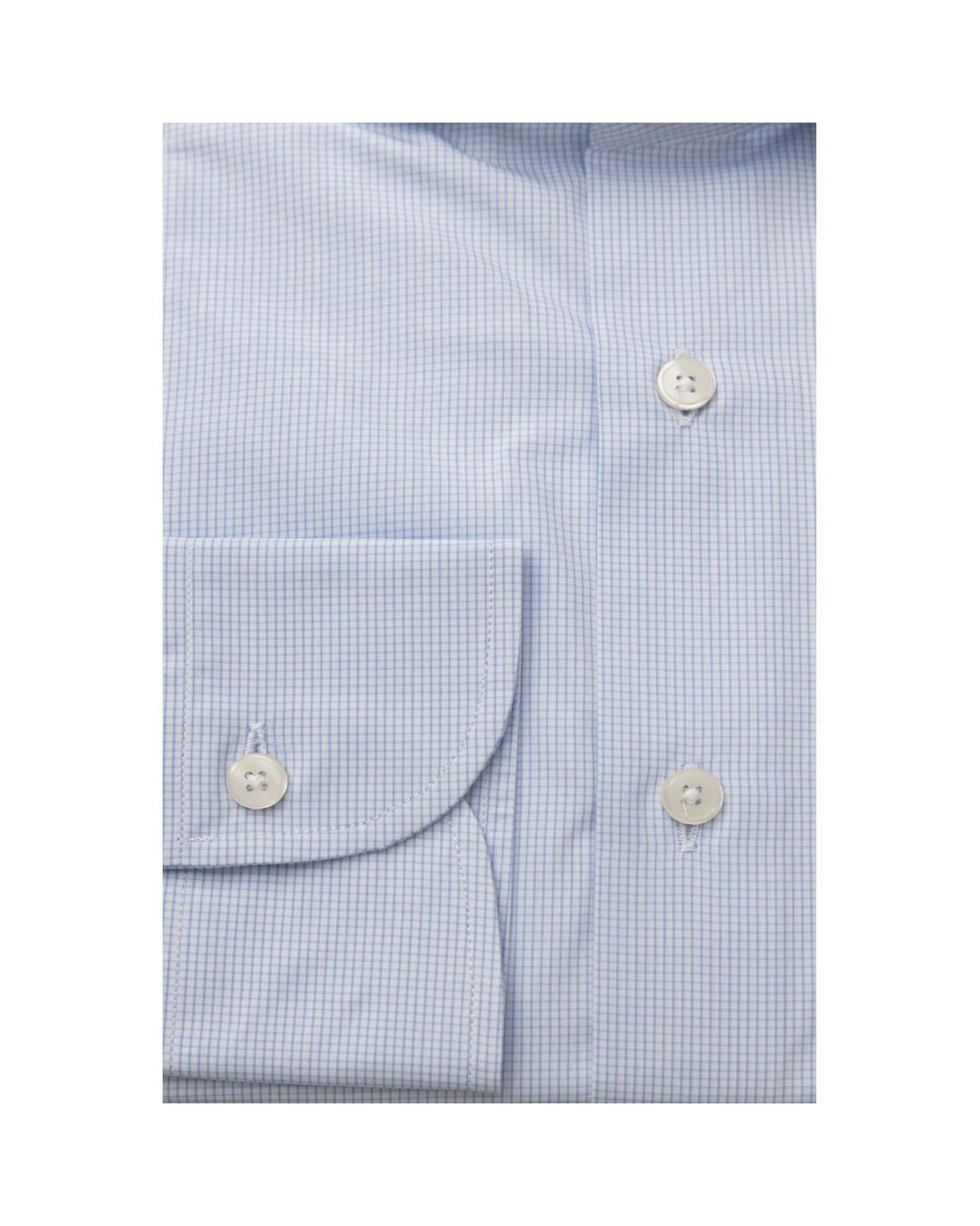 Men's Light Blue Cotton Shirt - L