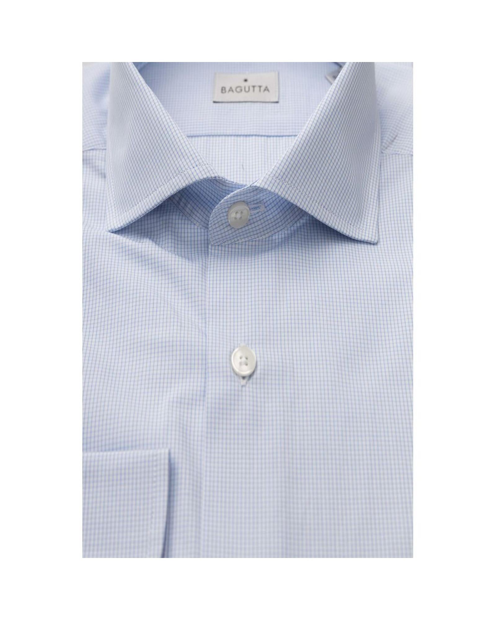 Men's Light Blue Cotton Shirt - 2XL