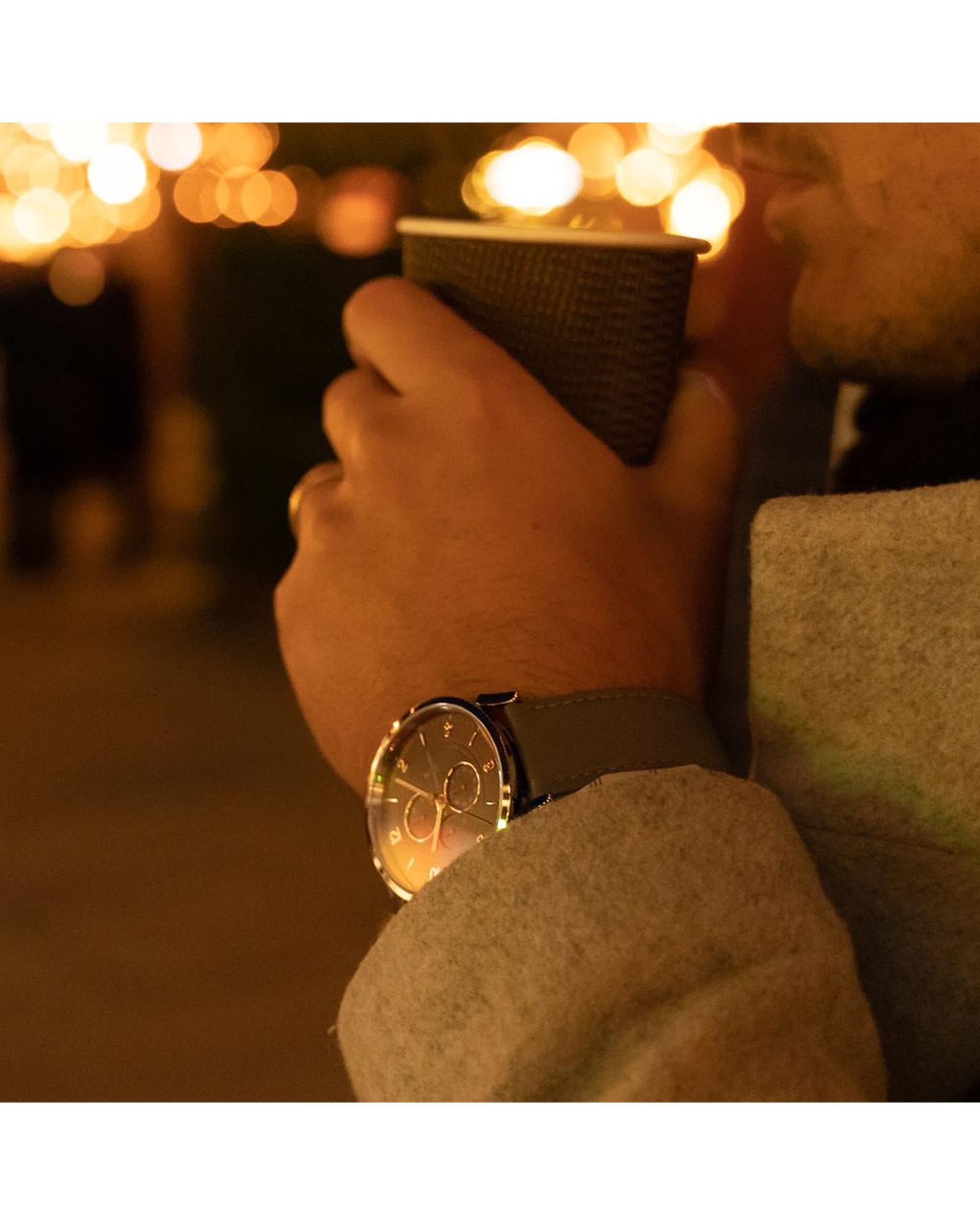 Men's Silver  Watch - One Size