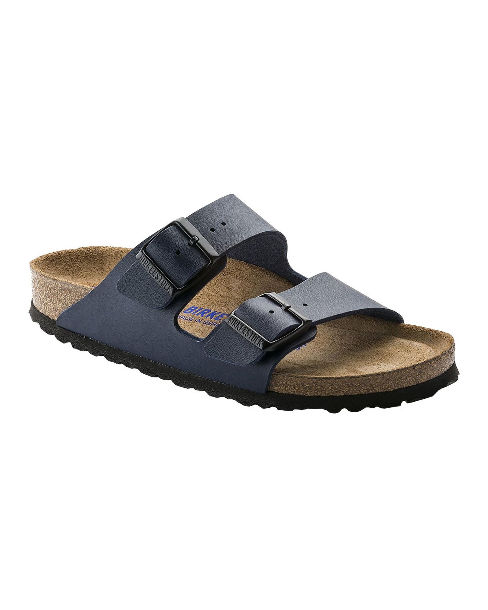 Comfortable Birko-Flor Sandals with Adjustable Straps in Blue - 44 EU