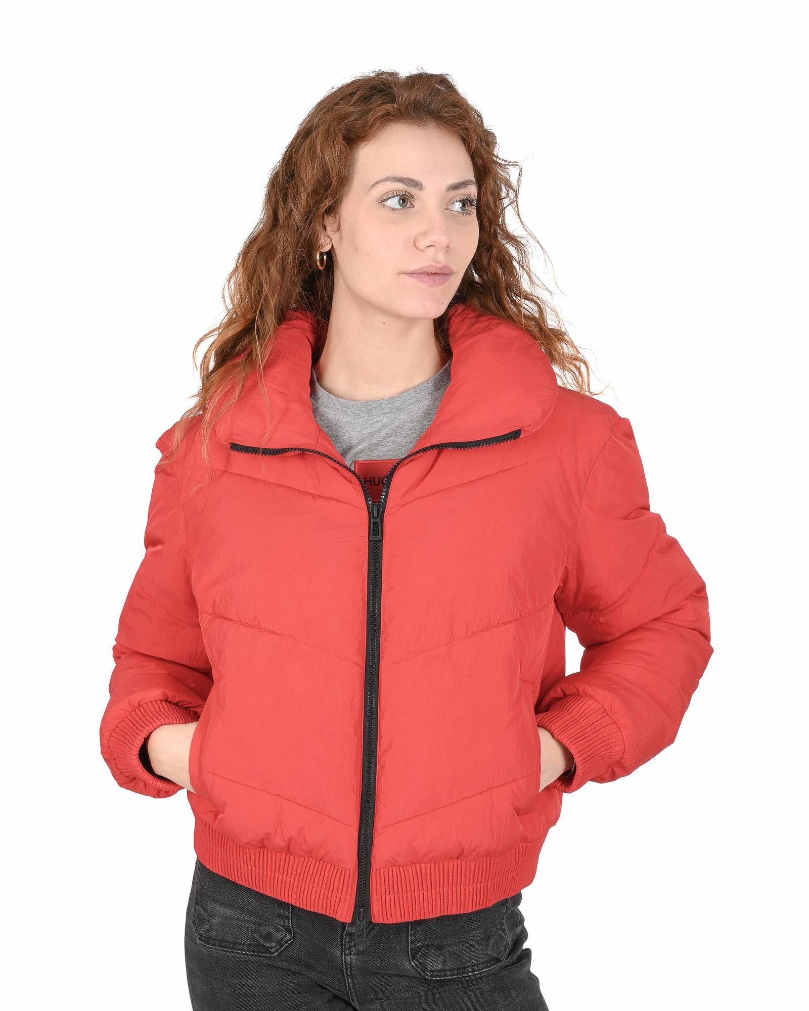 Women's Red Polyamide Jacket in Red - XS