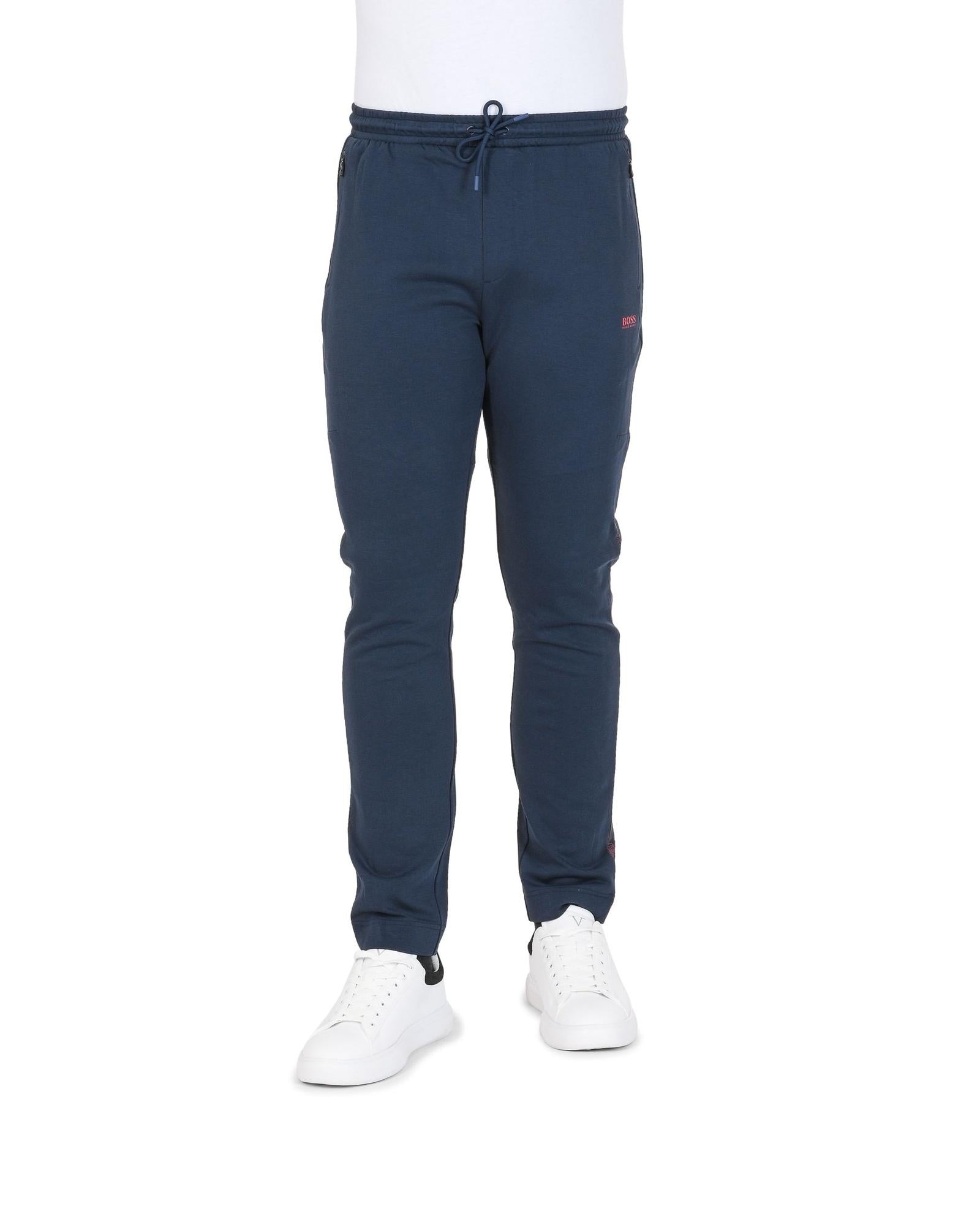 Men's Stretch Cotton Blend Navy Pants in Navy blue - M