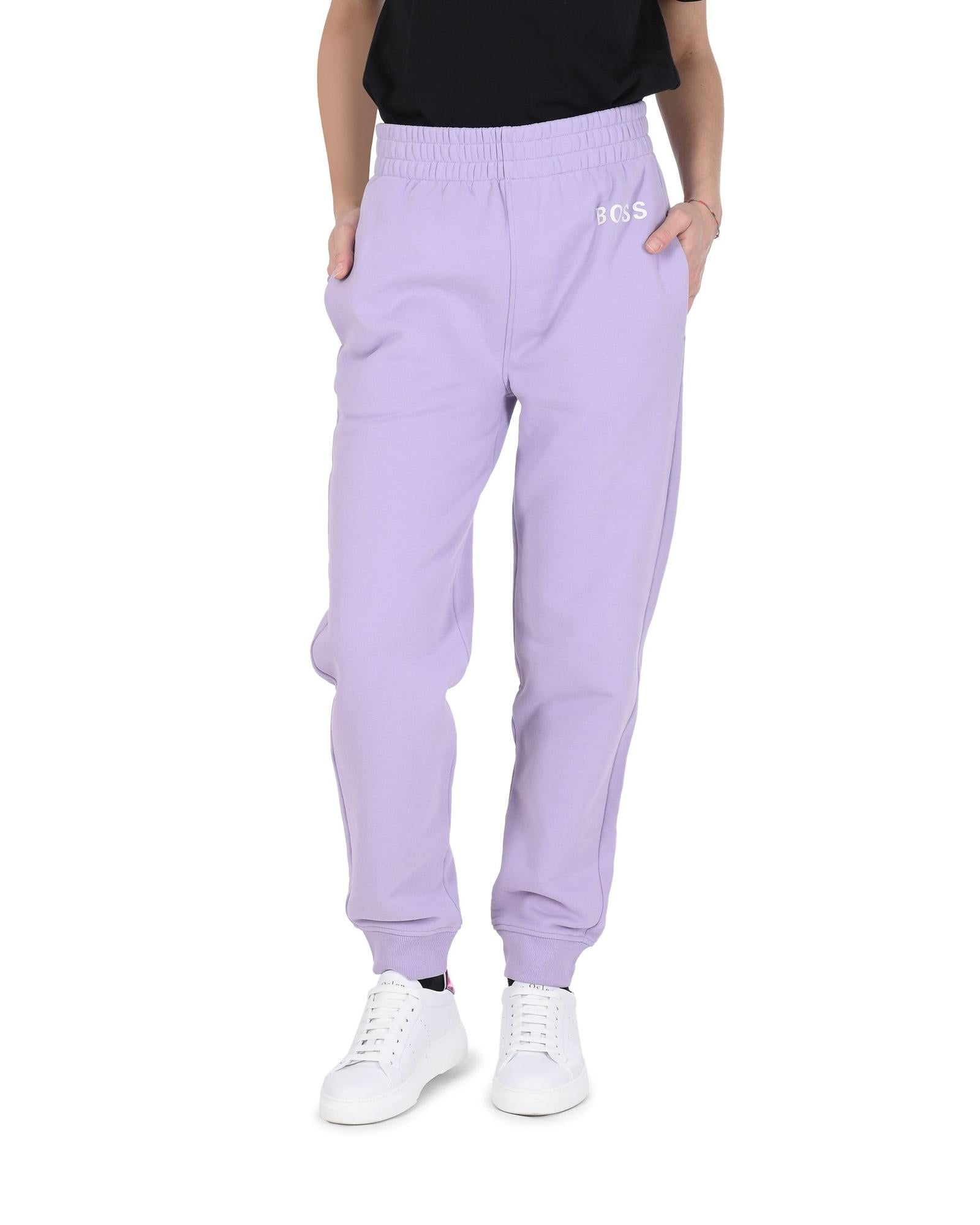 Women's Cotton Light Purple Womens Pants in Purple - S
