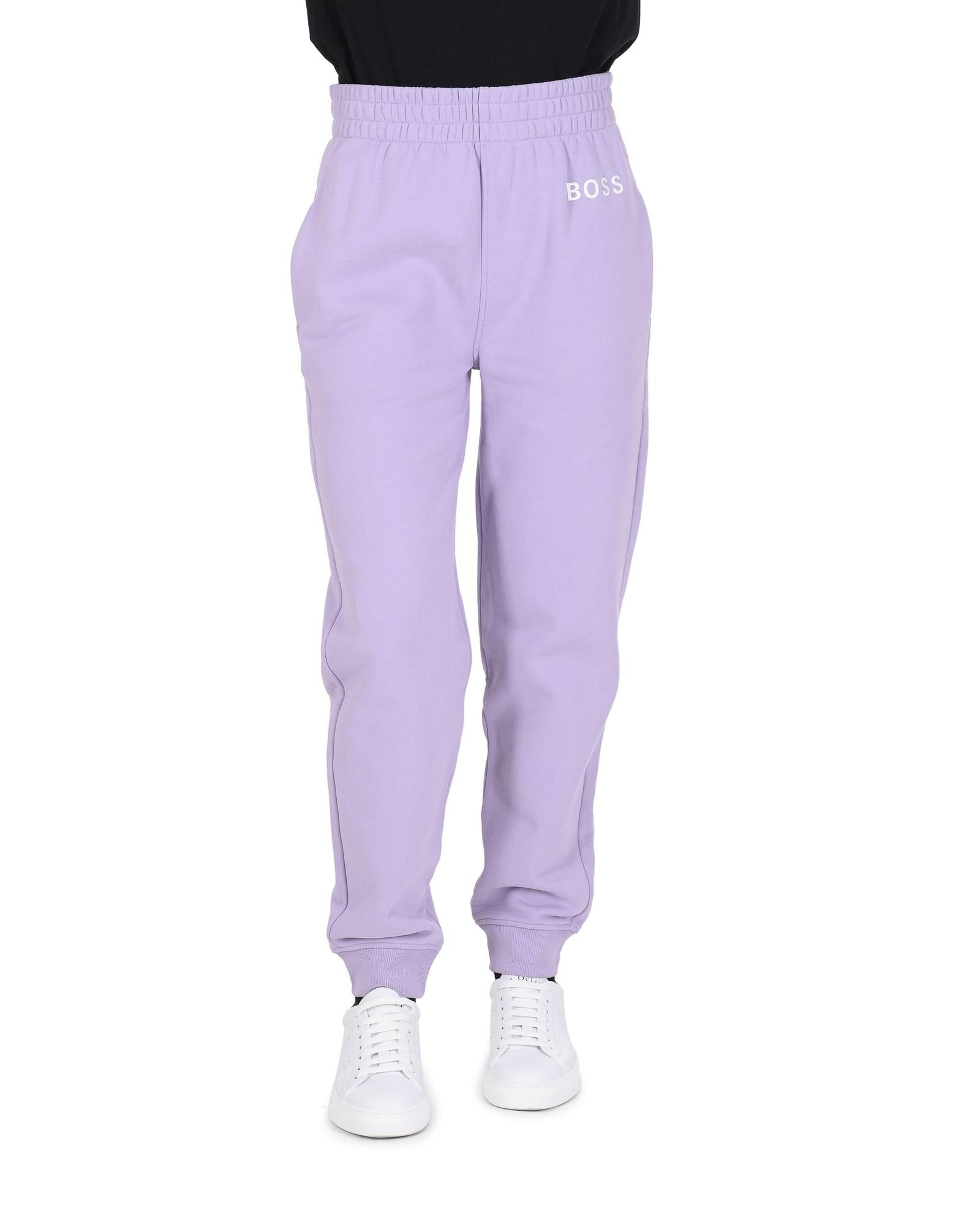 Women's Cotton Light Purple Womens Pants in Purple - S