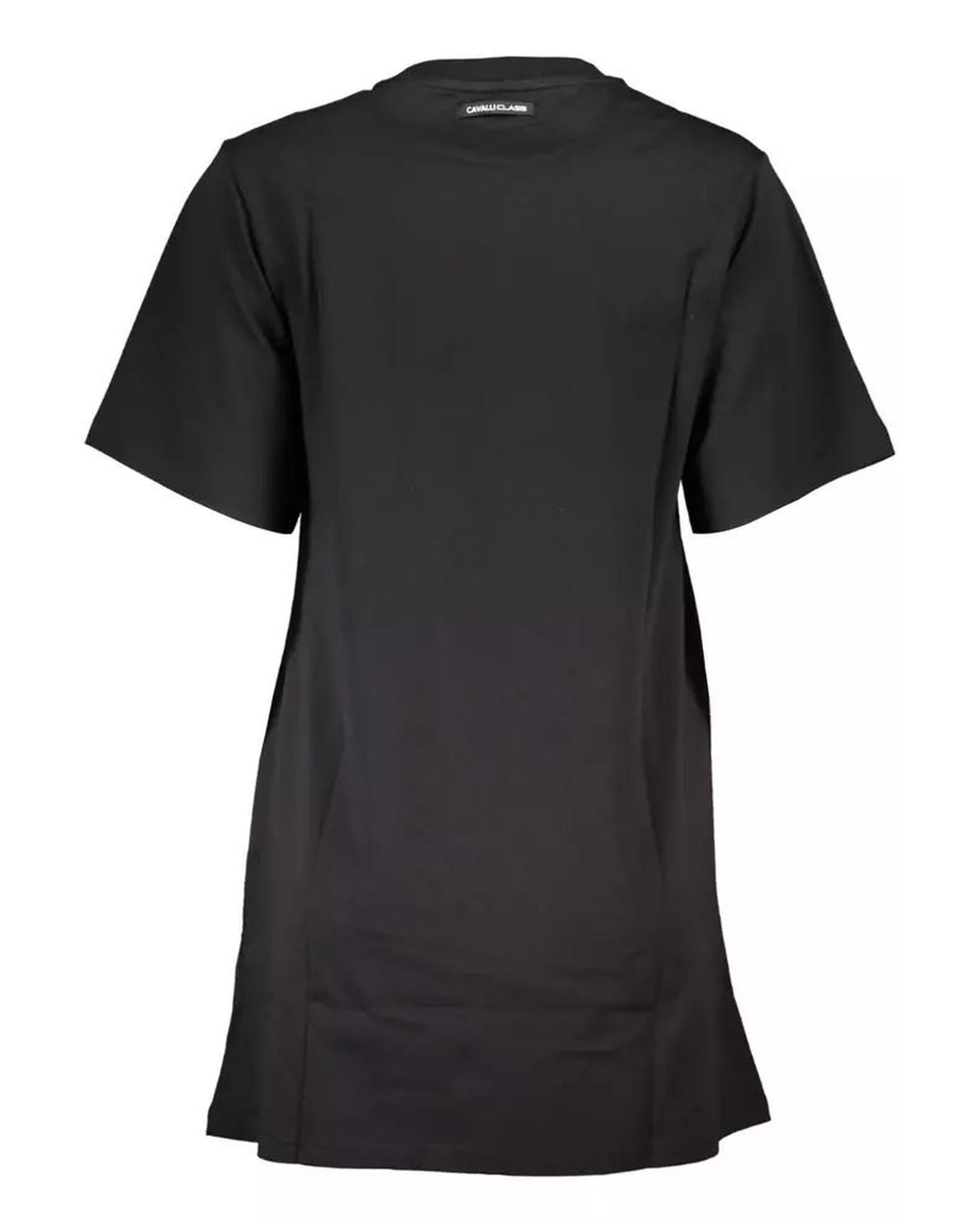 Women's Black Cotton Dress - L