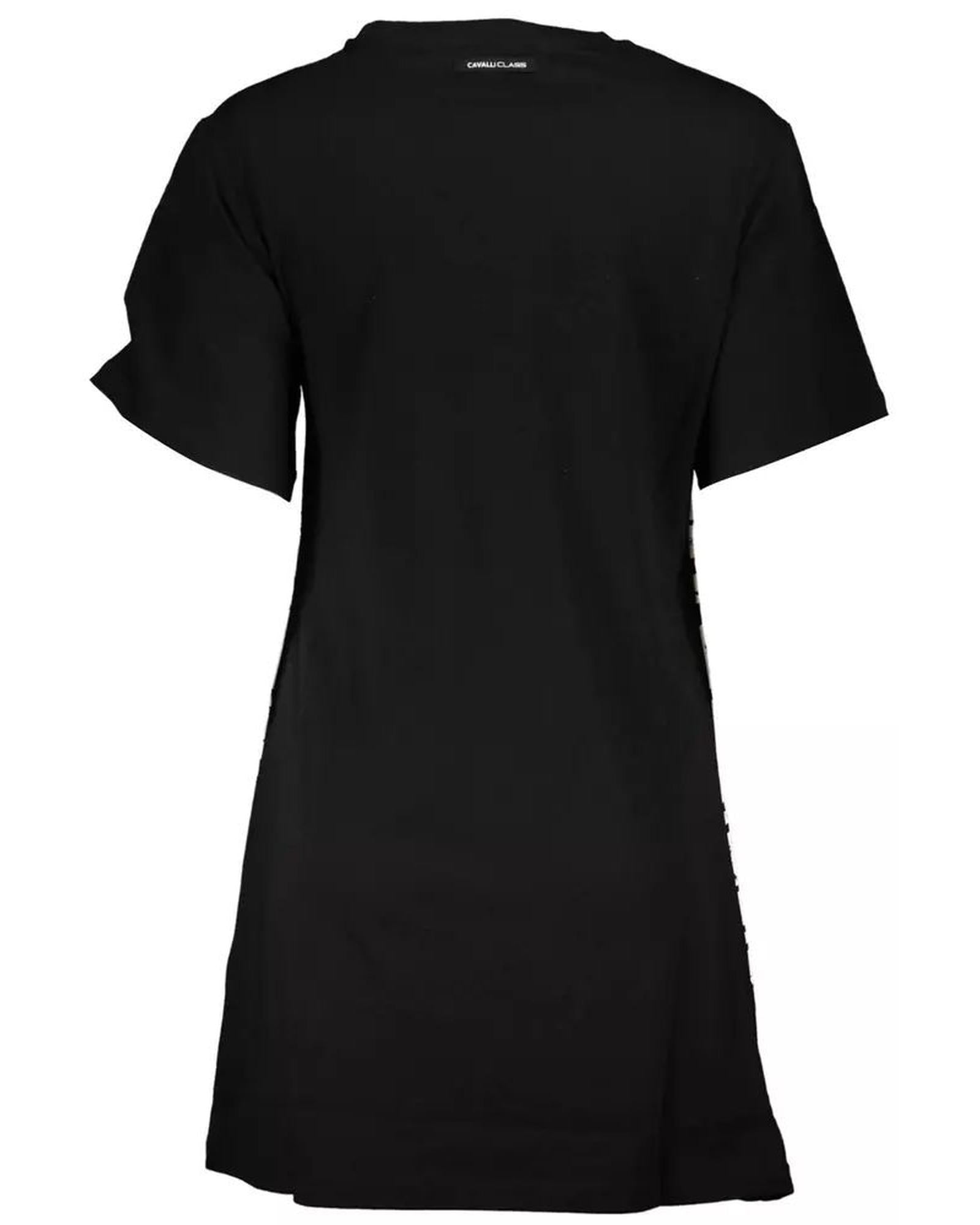 Women's Black Cotton Dress - L