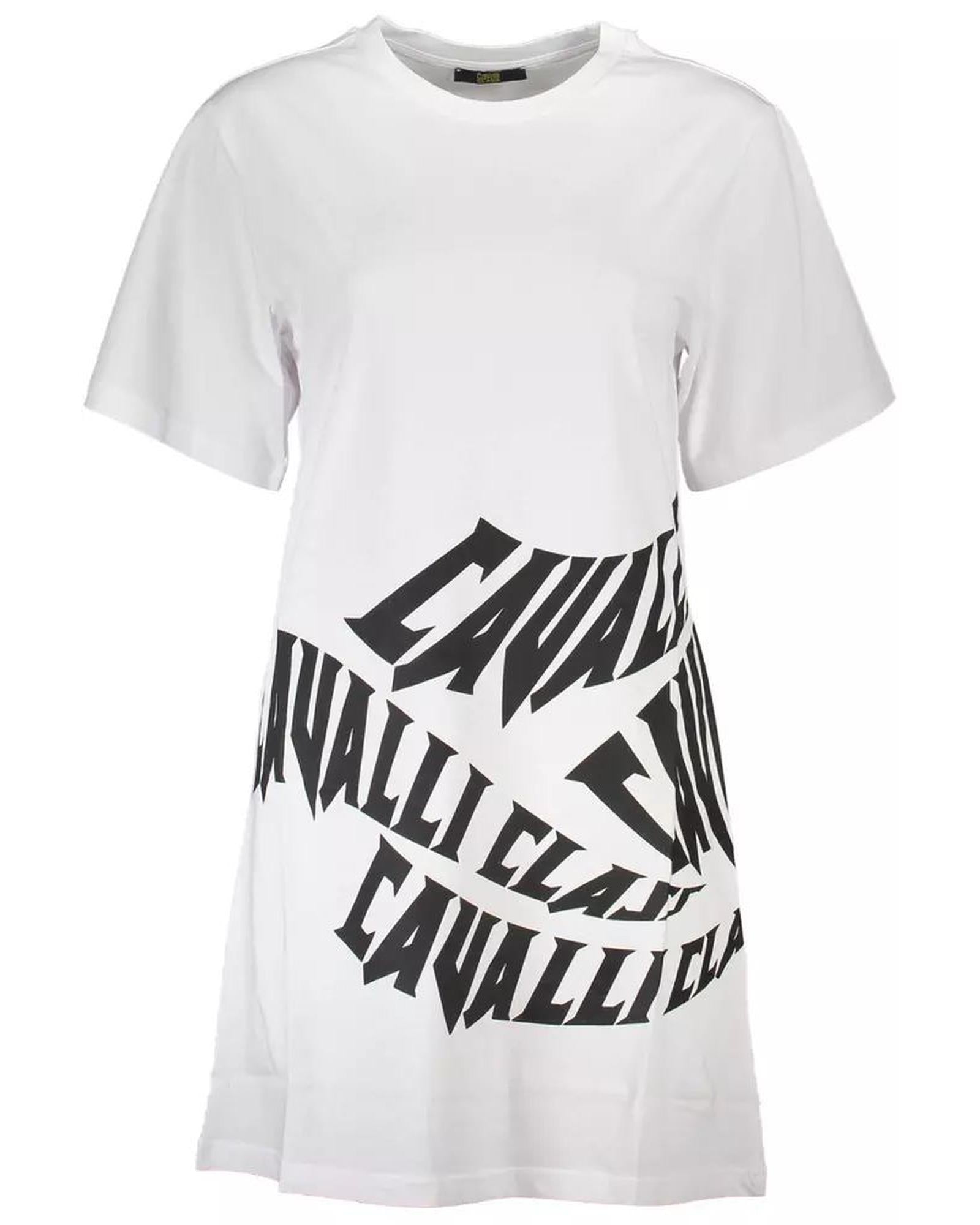 Women's White Cotton Dress - S