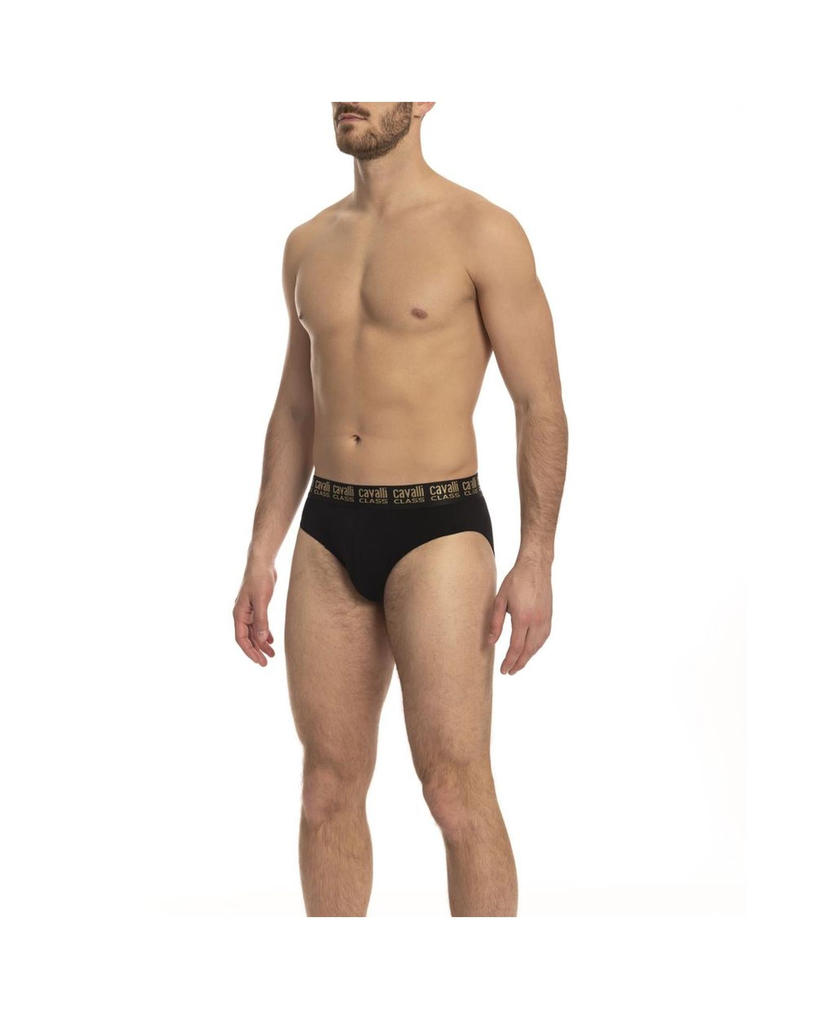 Men's Black Cotton Underwear - 2XL
