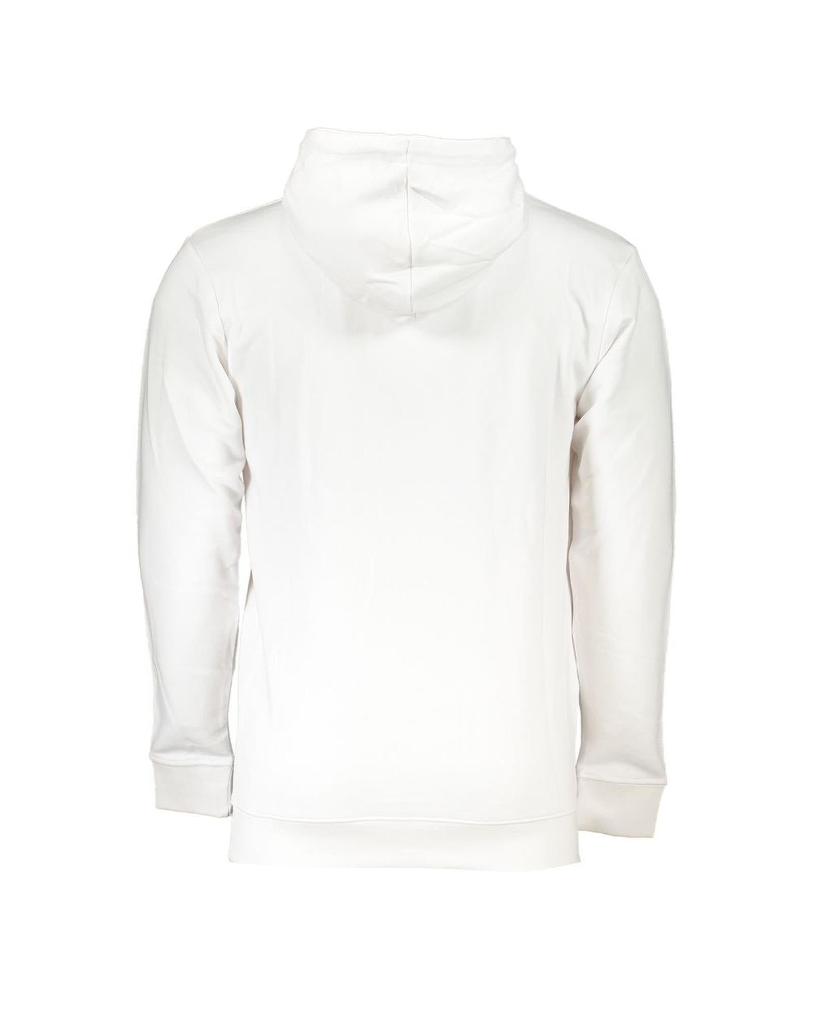 Men's White Cotton Sweater - M