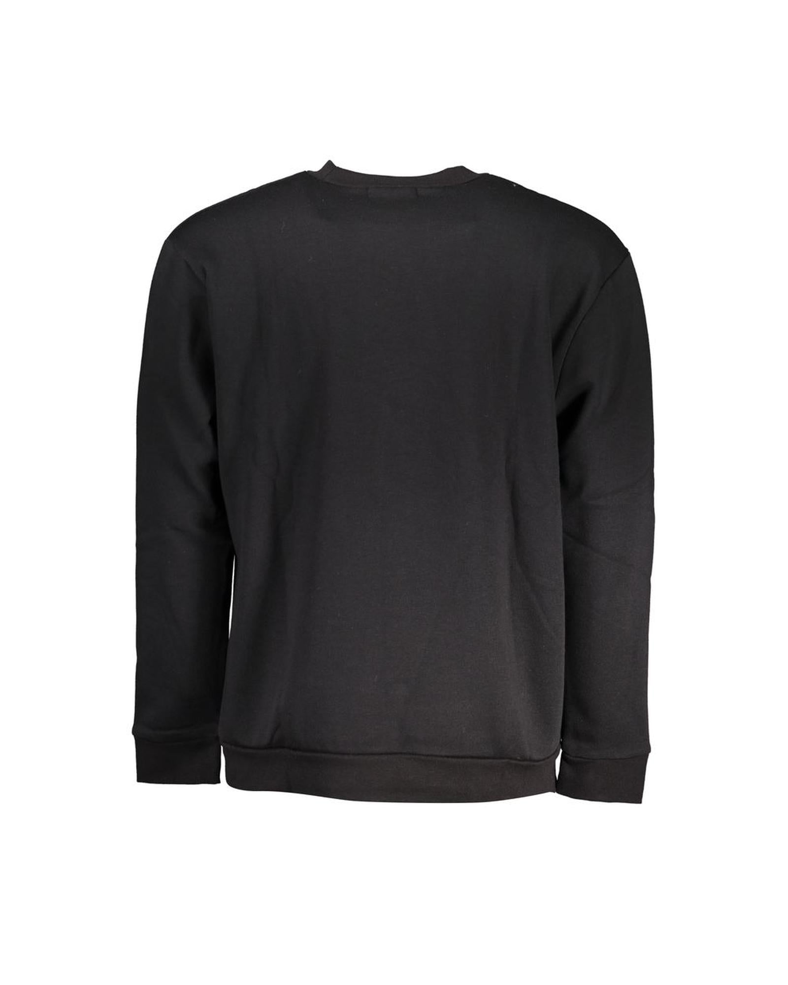 Men's Black Cotton Sweater - S