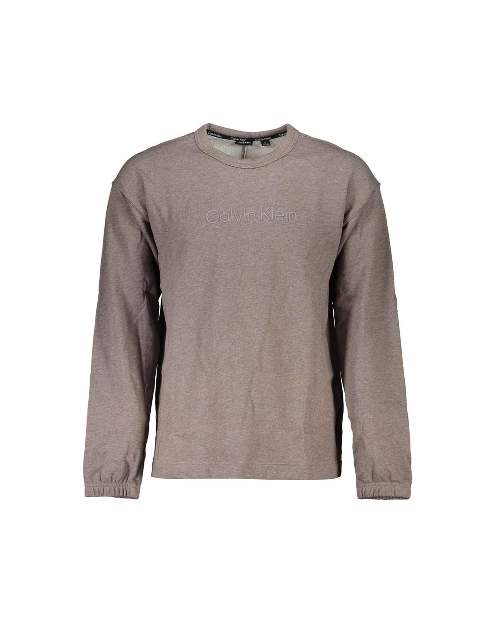 Men's Brown Cotton Sweater - L