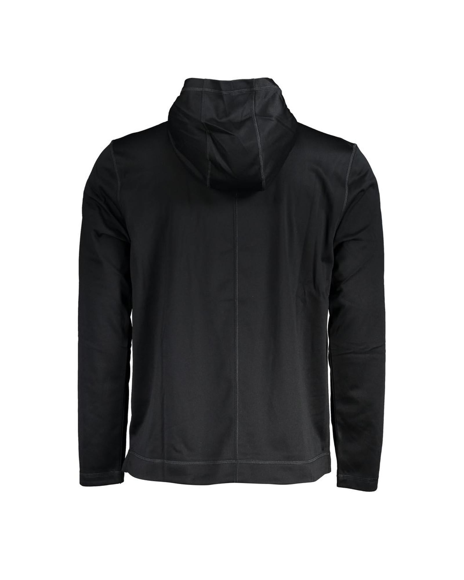 Men's Black Polyester Sweater - M