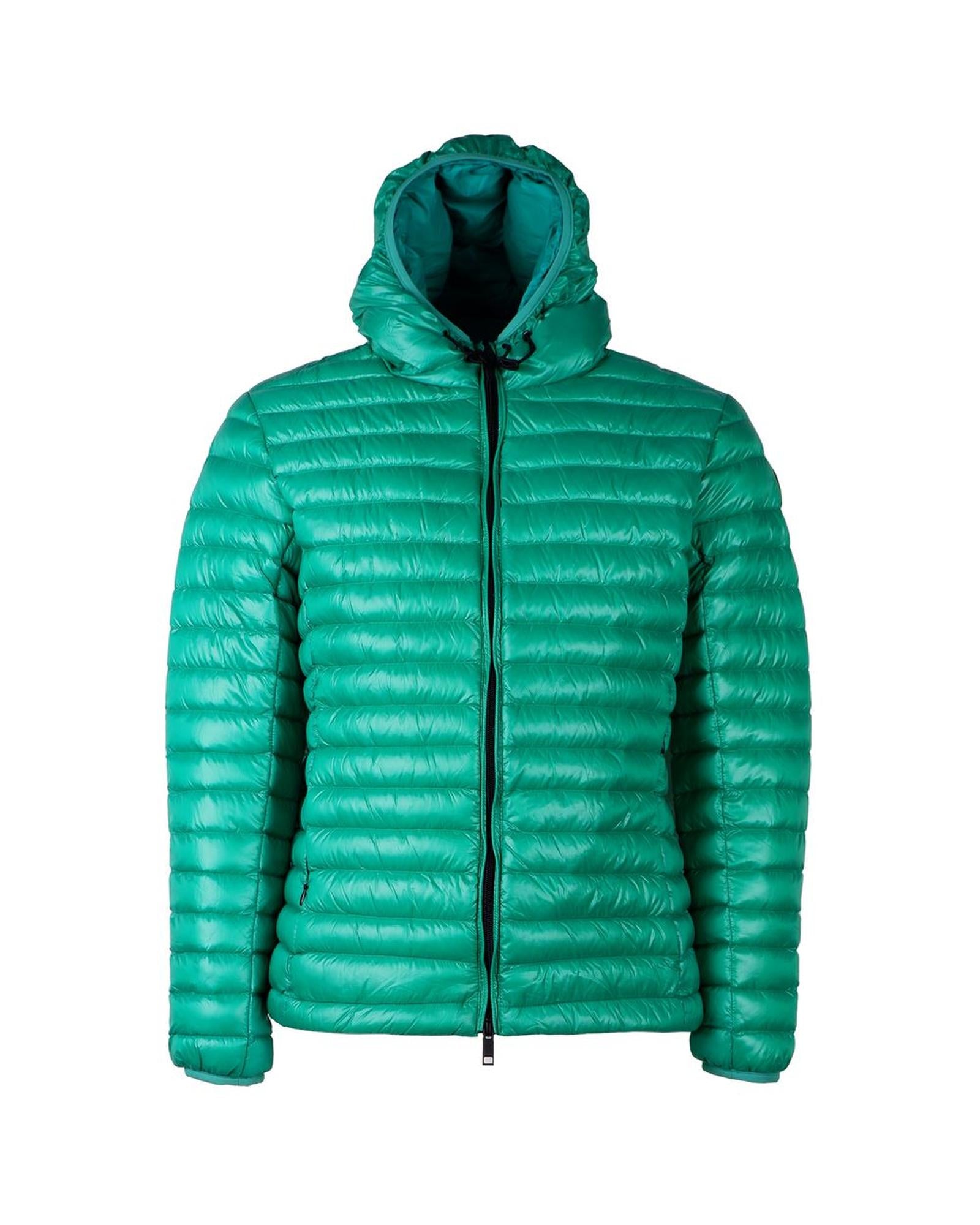 Women's Green Nylon Jackets & Coat - M