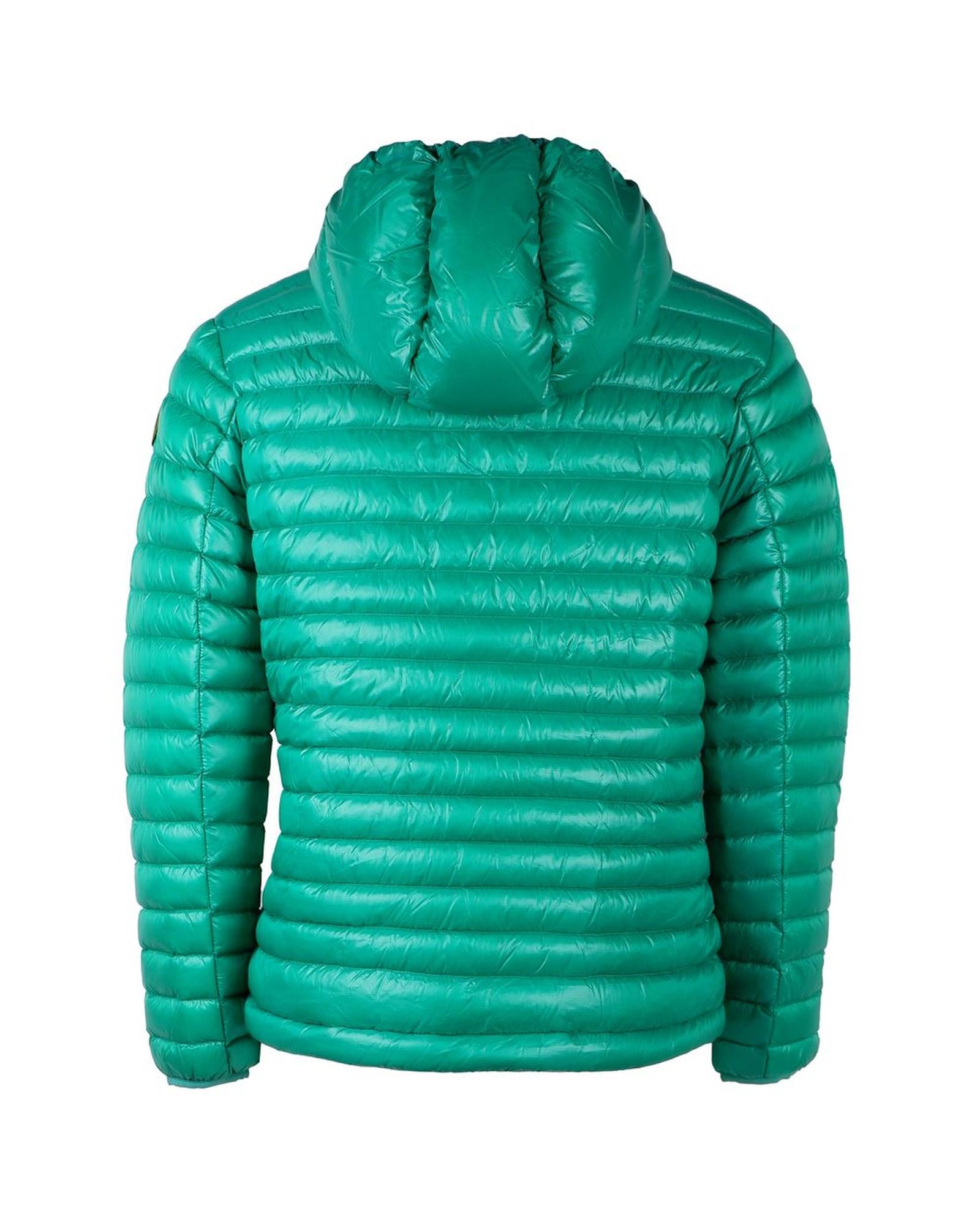 Women's Green Nylon Jackets & Coat - M