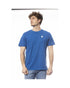 Men's Blue Cotton T-Shirt - M