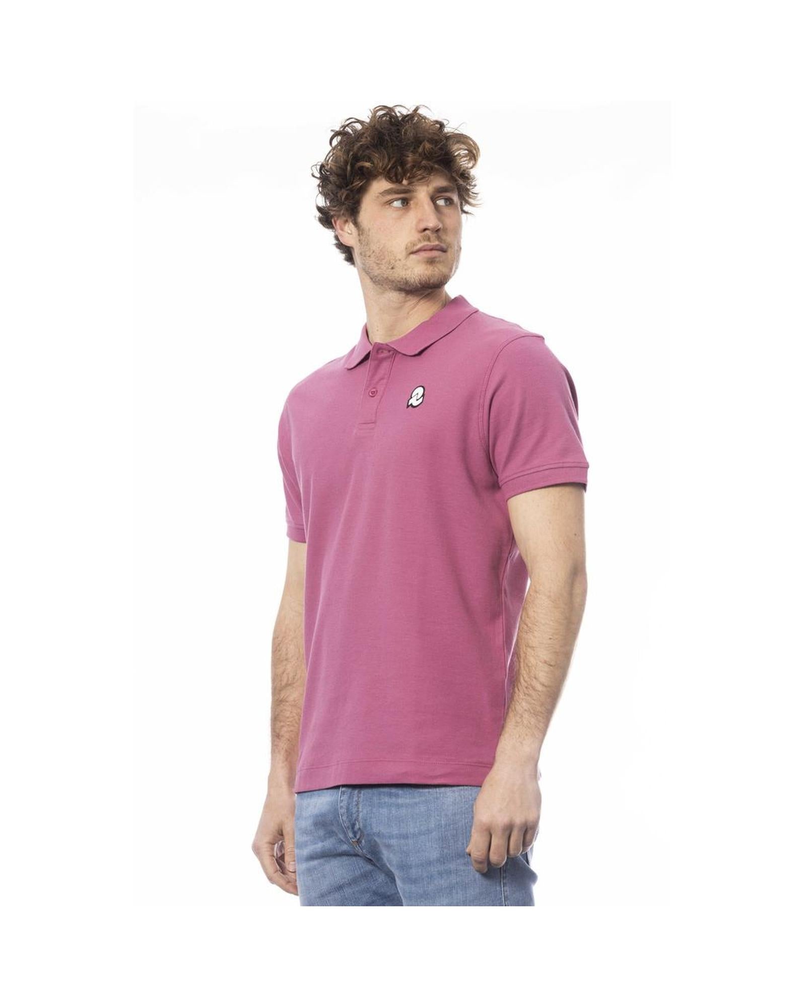 Men's Purple Cotton Polo Shirt - S