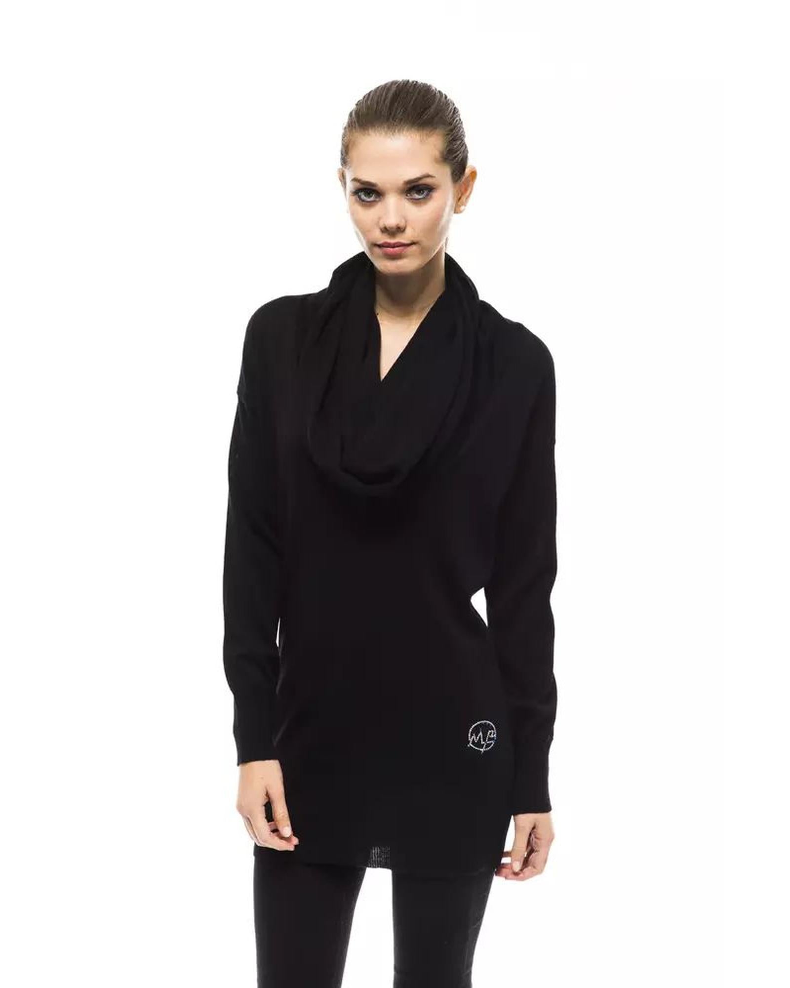 Women's Black Wool Sweater - 42 IT