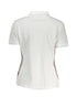 Men's White Cotton Polo Shirt - M
