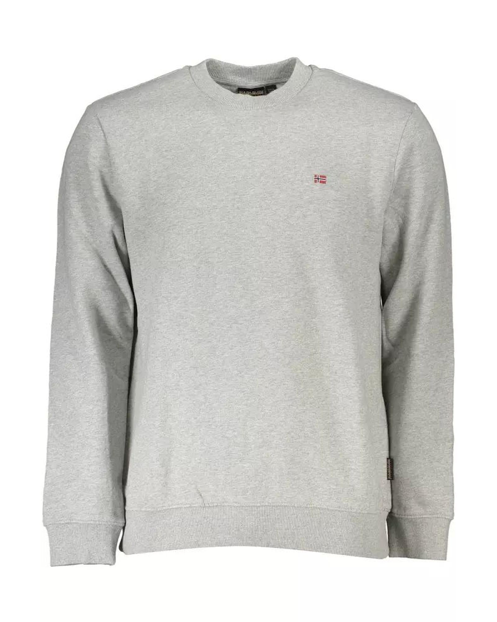 Men's Gray Cotton Sweater - S