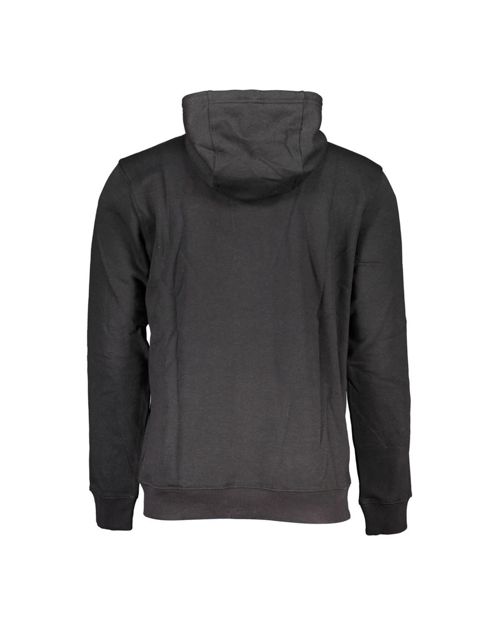 Men's Black Cotton Sweater - M