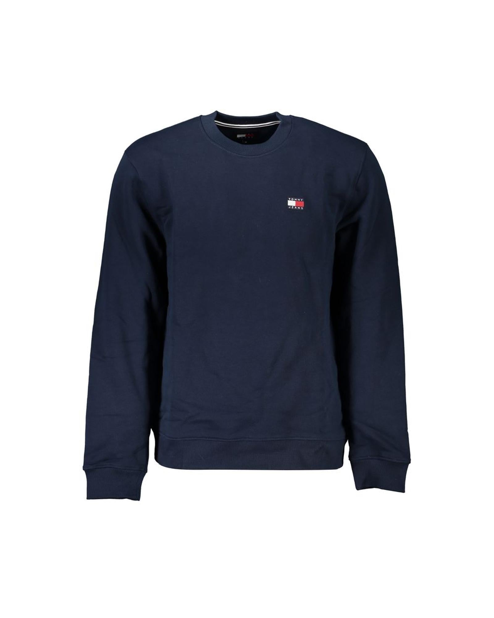 Men's Blue Cotton Sweater - S