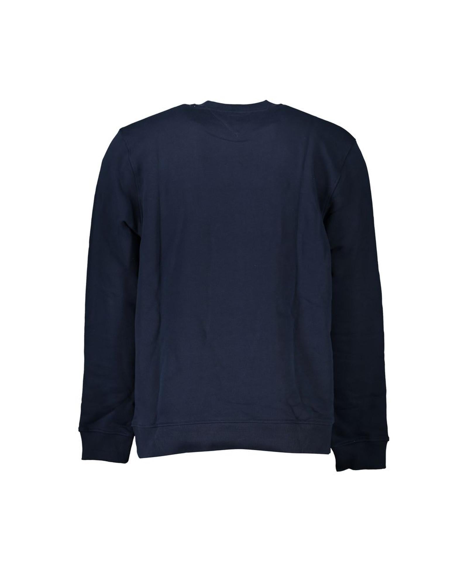 Men's Blue Cotton Sweater - S