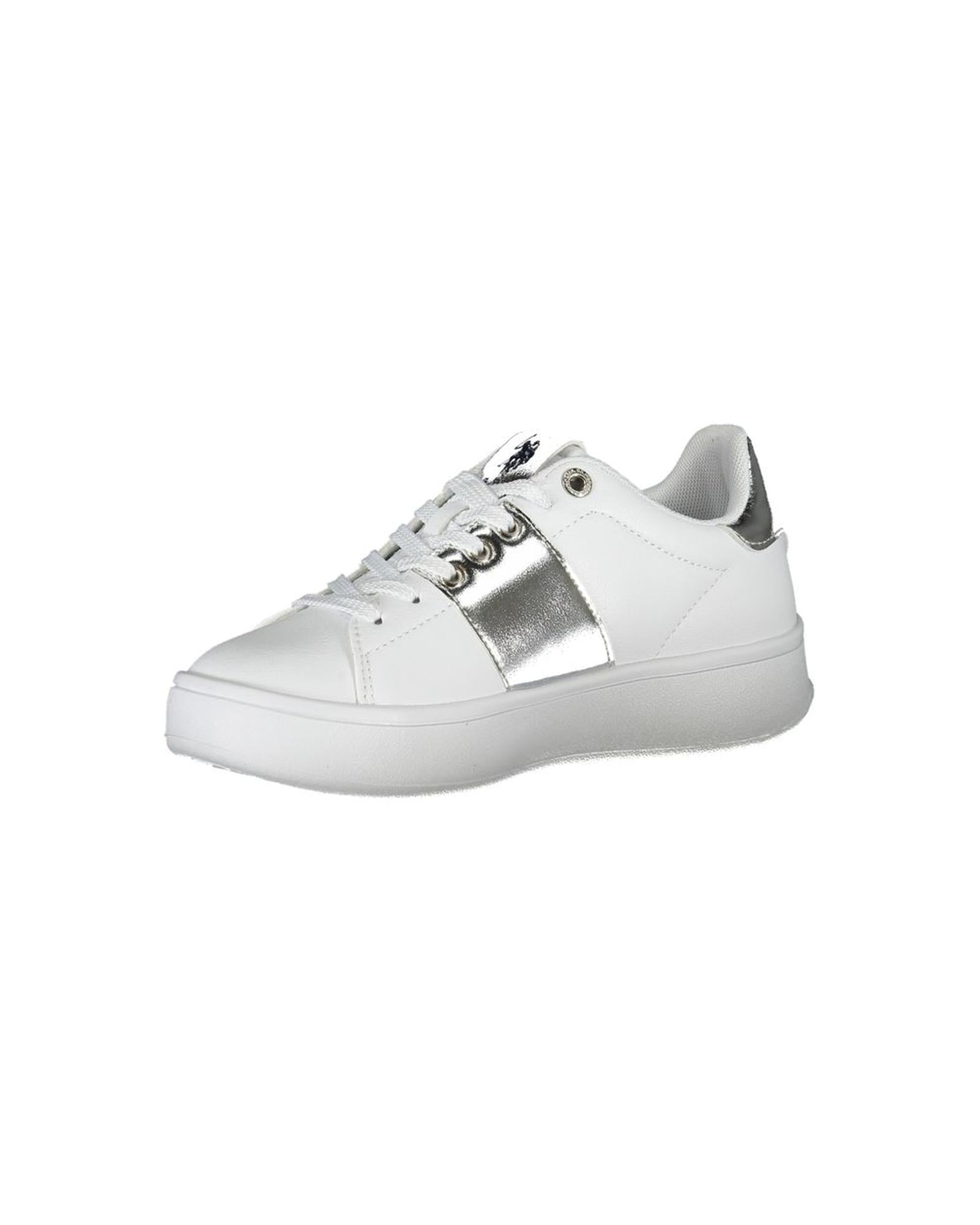 US POLO ASSN Women's White Polyester Sneaker - 38 EU