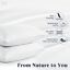 Goose Down and Feather Pillow Inserts for Sleeping, 100% Cotton Fabric Cover Bed Pillows, Set of 2, White, King Size