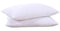 Goose Down and Feather Pillow Inserts for Sleeping, 100% Cotton Fabric Cover Bed Pillows, Set of 2, White, Queen Size