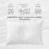 Goose Down and Feather Pillow Inserts for Sleeping, 100% Cotton Fabric Cover Bed Pillows, Set of 2, White, Queen Size