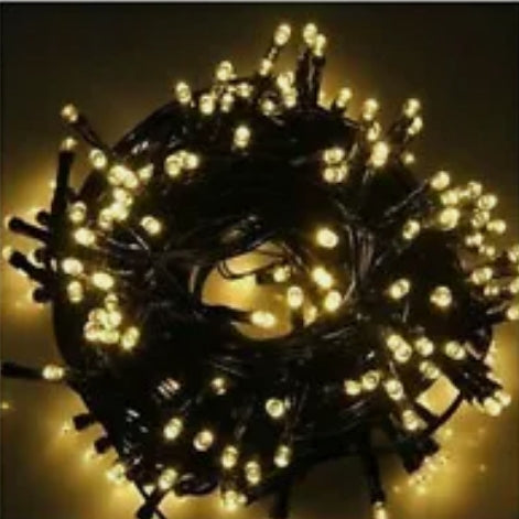 Solar Fairy String Lights 200 LED Outdoor Garden Christmas Party DÃ©cor Warm white/Yellow