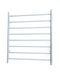 Premium Brushed Chrome Towel Rack - 8 Bars, Round Design, AU Standard, 1000x850mm Wide