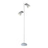 Audrey Floor Lamp – White Metal, Dual Adjustable Heads, Modern 158cm Light