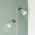 Audrey Floor Lamp – White Metal, Dual Adjustable Heads, Modern 158cm Light