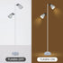 Audrey Floor Lamp – White Metal, Dual Adjustable Heads, Modern 158cm Light